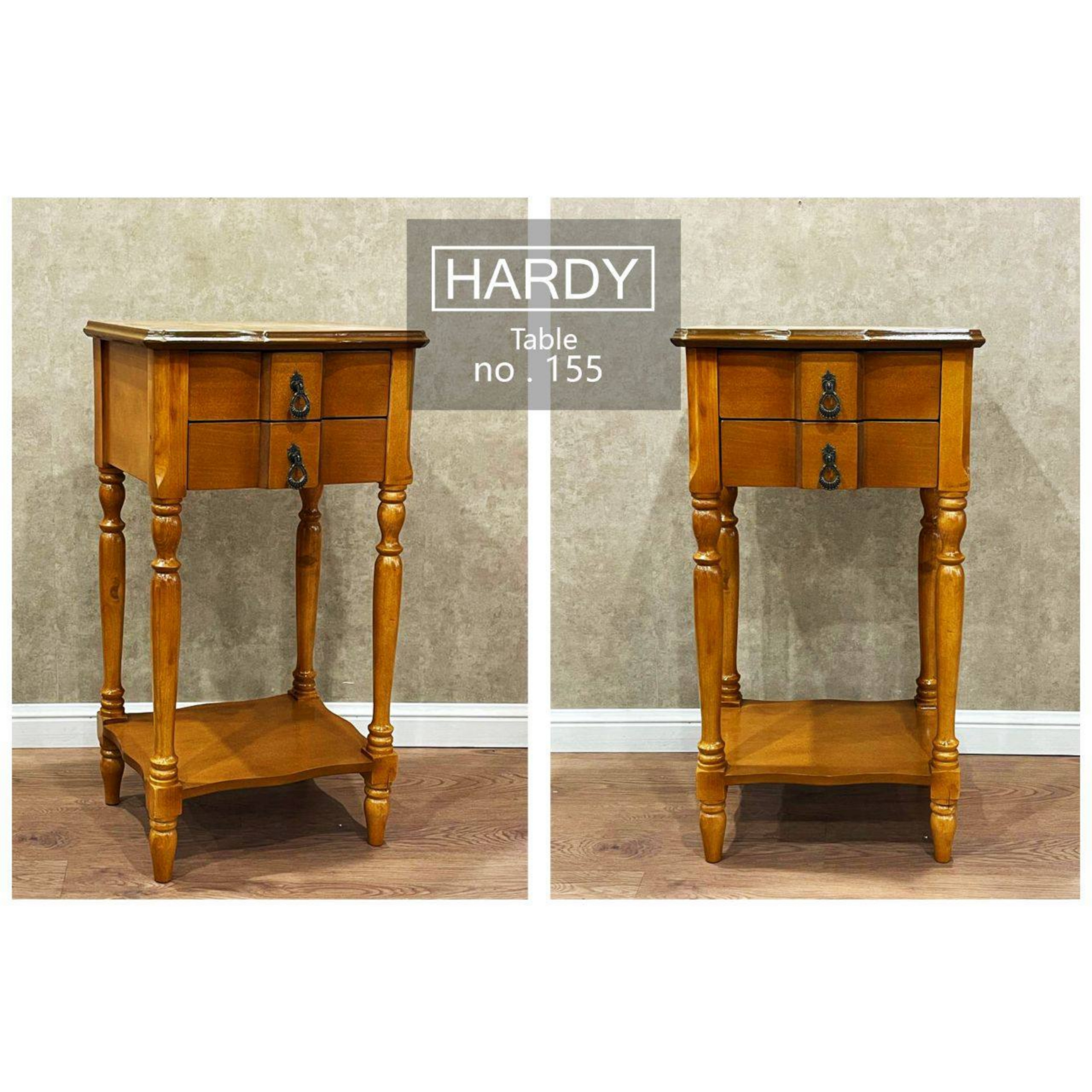 میز ۲ کشو پایه خراطی کد : ۱۵۵