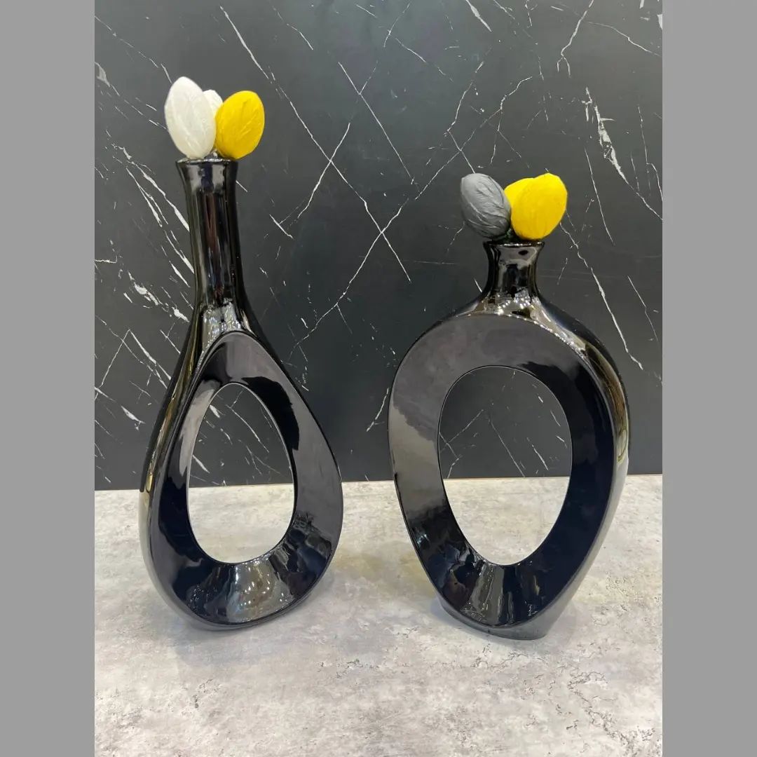 گلدان ارشک مشکی براق