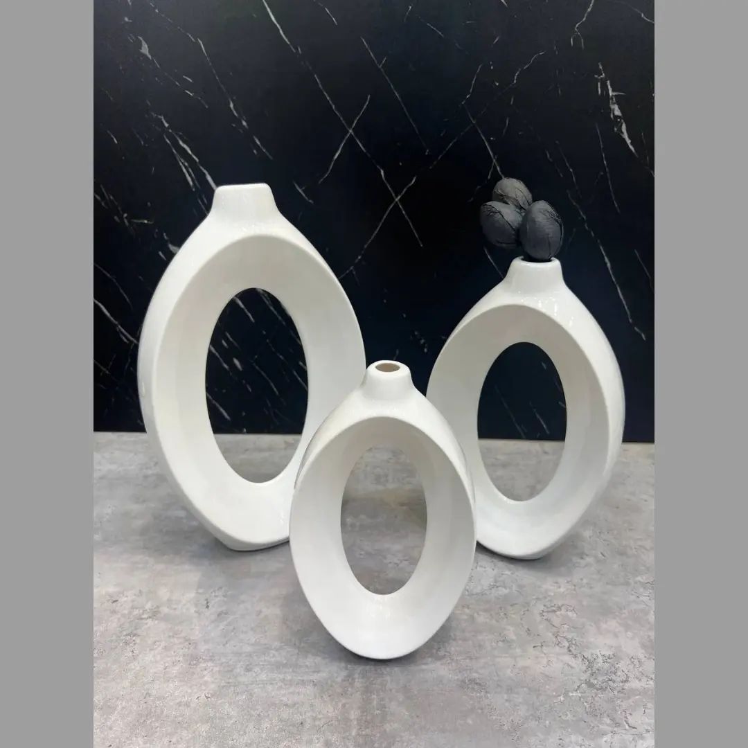 گلدان زئوس سفید براق