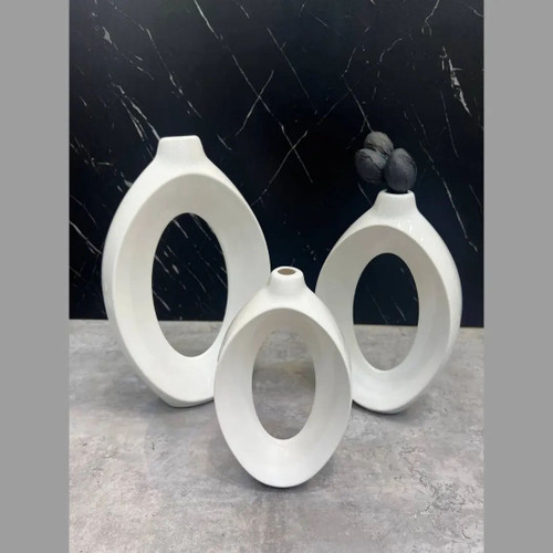 گلدان زئوس سفید براق