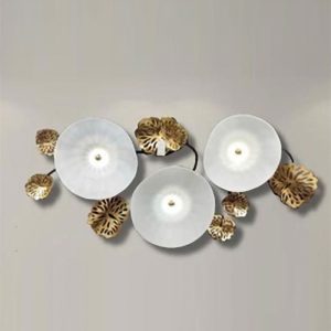 دیوار کوب فلزی و بلوری همراه با نور پردازی سانسا کد BS2166G