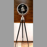 ساعت ۳پایه فلزی دیزل اسپرت مدل چرخ دنده سیلور صفحه مشکی