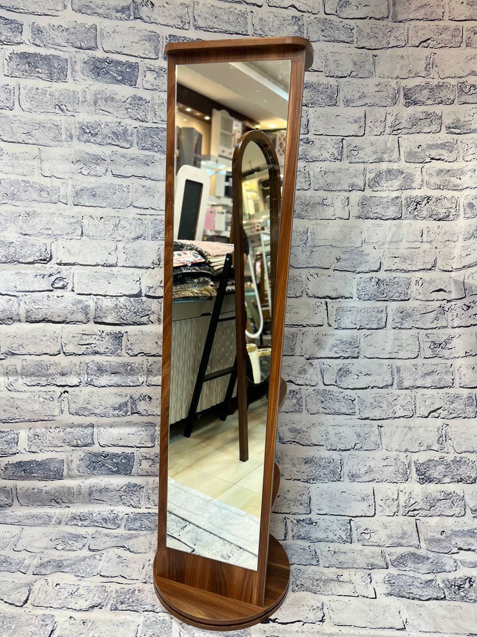 آینه قدی چوبی چرخشی جاکفشی و جا لباسی کد ۴۰۲