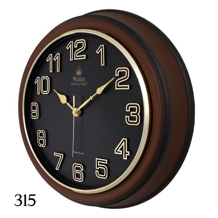 ساعت دیواری والار کد ۳۱۵ طرح چوب