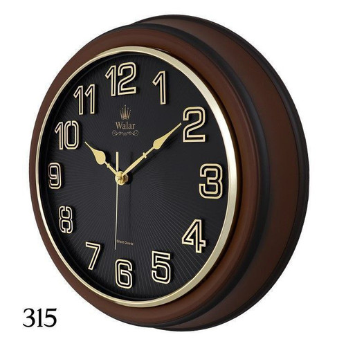 ساعت دیواری والار کد ۳۱۵ طرح چوب