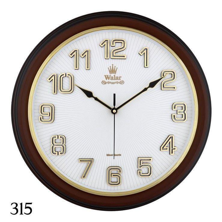 ساعت دیواری والار کد ۳۱۵ طرح چوب
