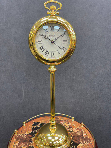 ساعت رومیزی فلزی لوتوس کد ۸۰۴ طلایی