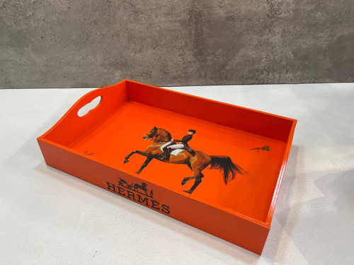 سینی چوبی طرح دار کد ۲۵۱۲