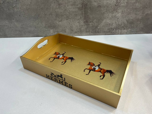 سینی چوبی طرح دار کد ۲۵۱۲