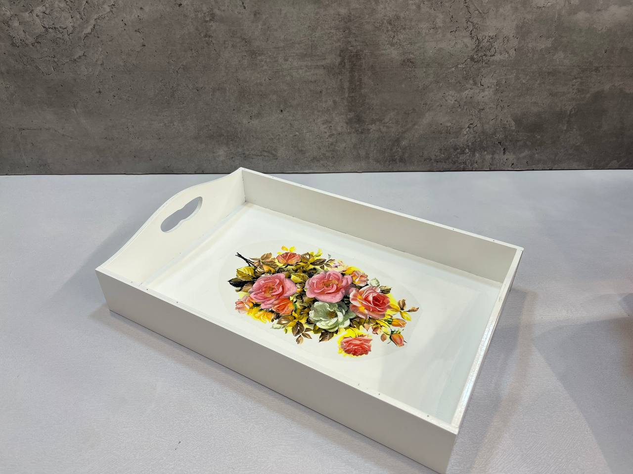 سینی چوبی طرح دار کد ۲۵۱۲