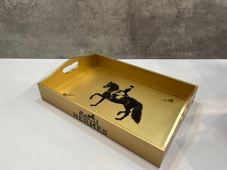 سینی چوبی طرح دار کد ۲۵۱۲