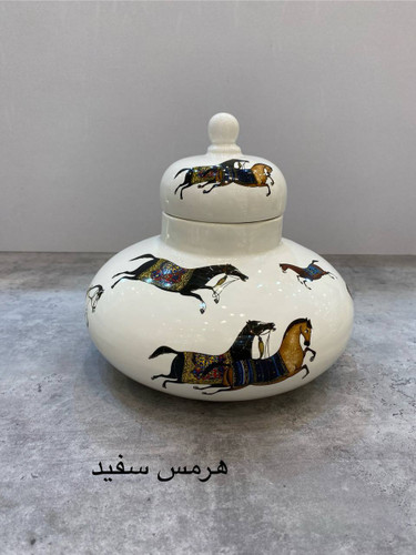 جار مدرن کروی مدل هرمس سفید