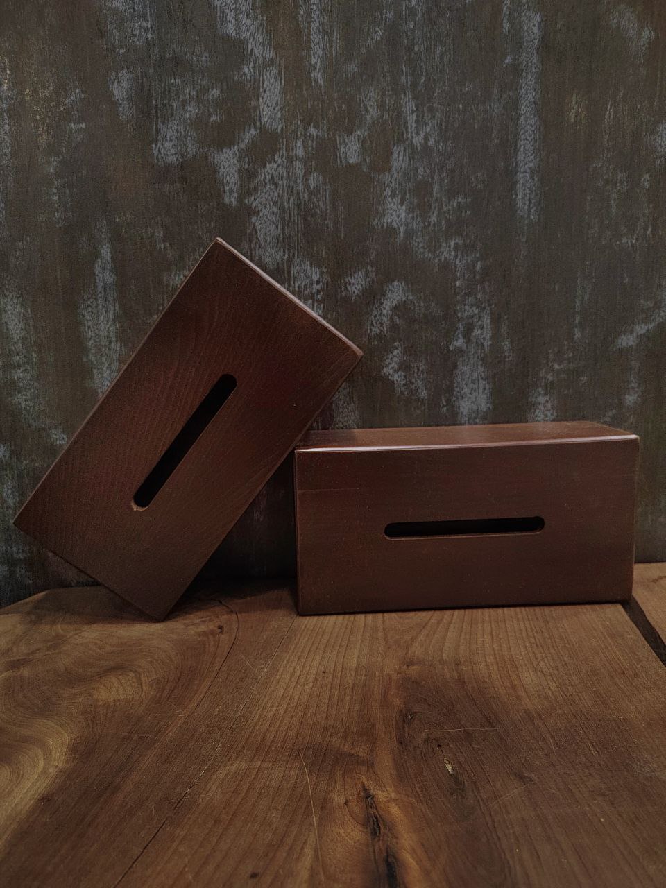 جعبه دستمال کاغذی چوب راش