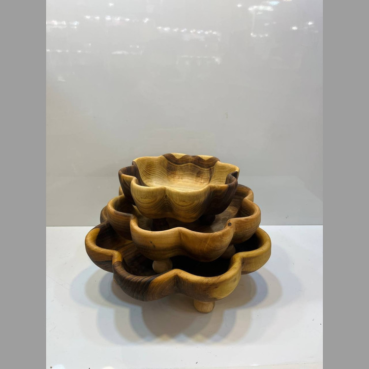 سرویس پذیرایی سه تکه مدل گل چوبی