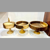 سرویس پذیرایی مدل آبنوش سه سایز چوب گردو