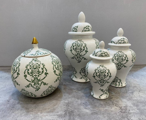 جینجر جار ۳ سایز داماس سبز