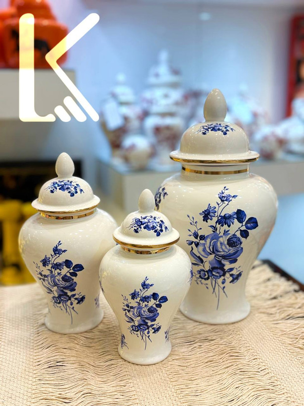 جینجر جار ۳ سایز نوار طلایی