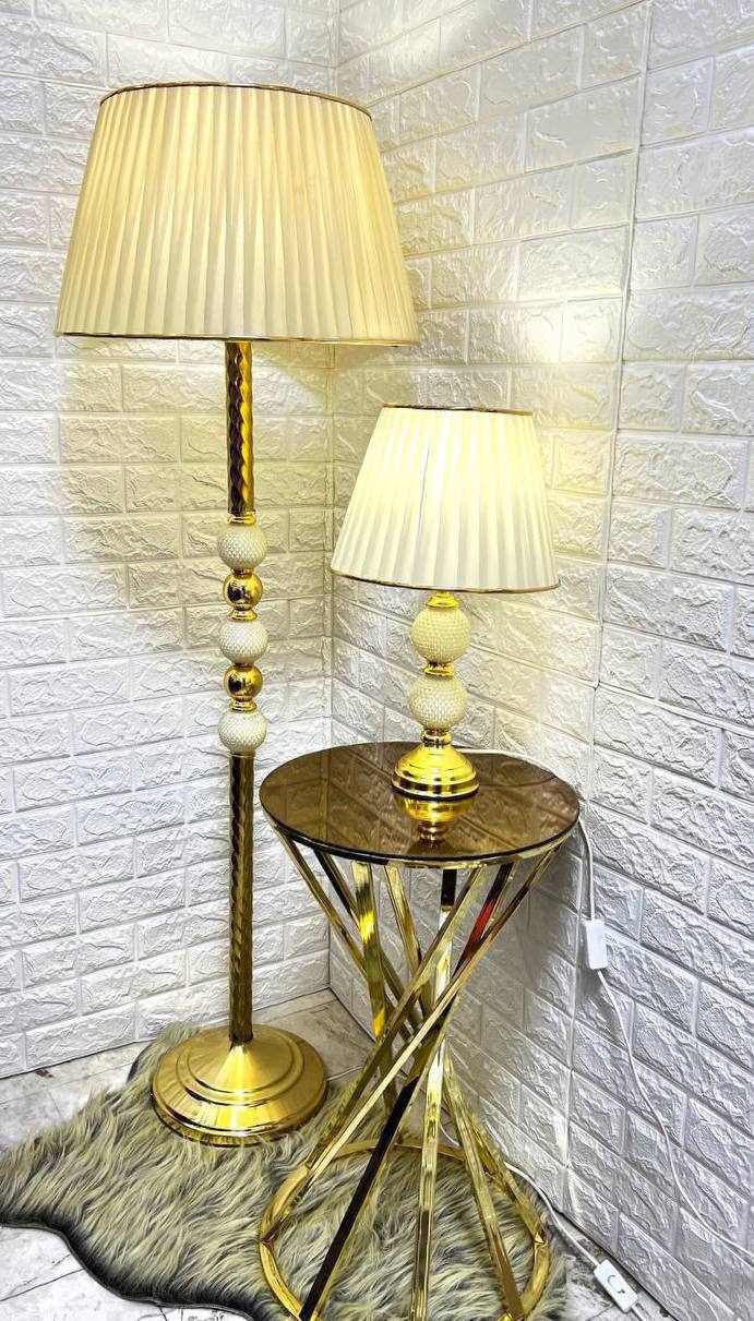 آباژور مدل دوگوی طلایی سفید